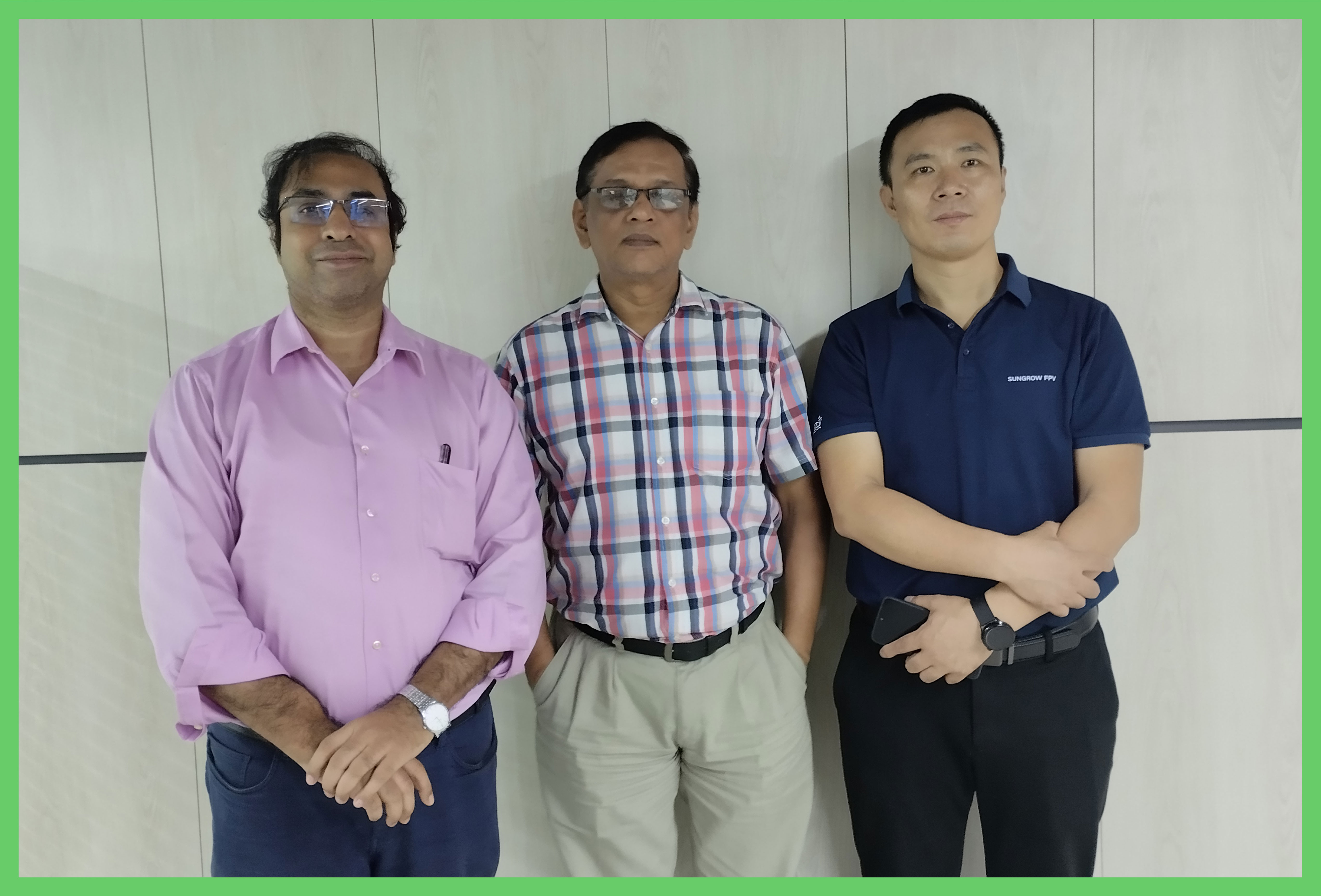  Sungrows Floating Solar expert visits Ingen office
